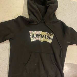 Levi's Black Hoodie with Red Tag